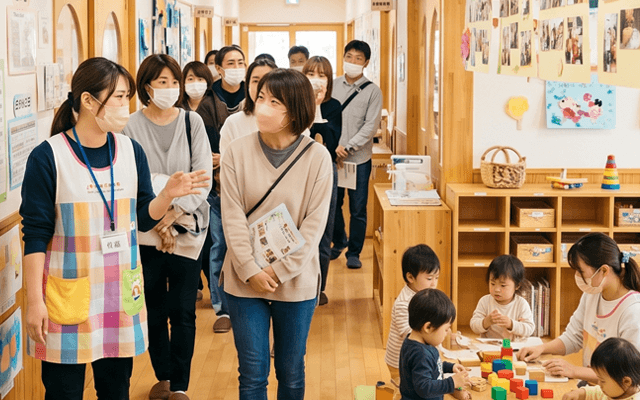 実際の園内見学